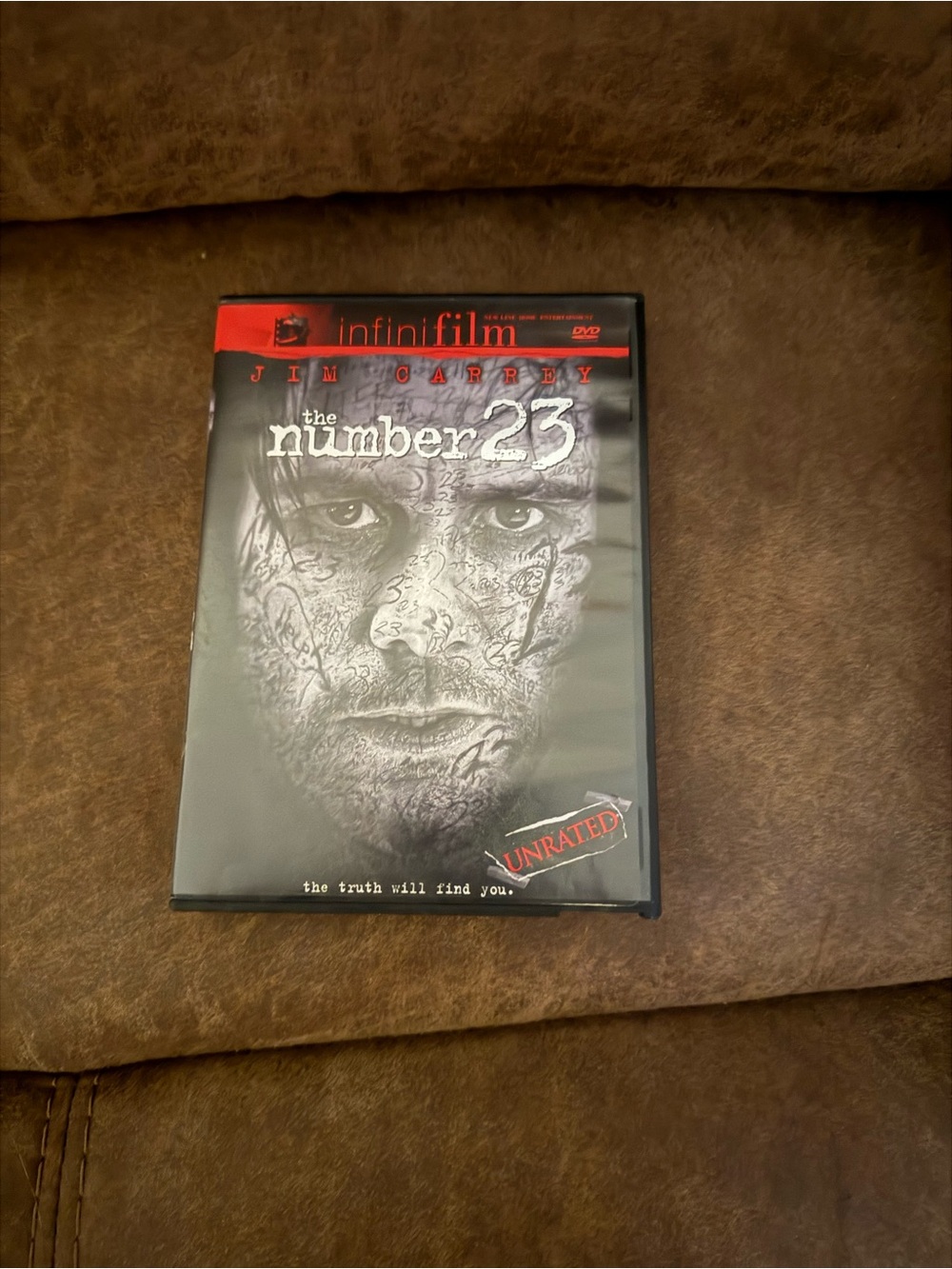 The Number 23 (Unrated) DVD - Black & Red Cover